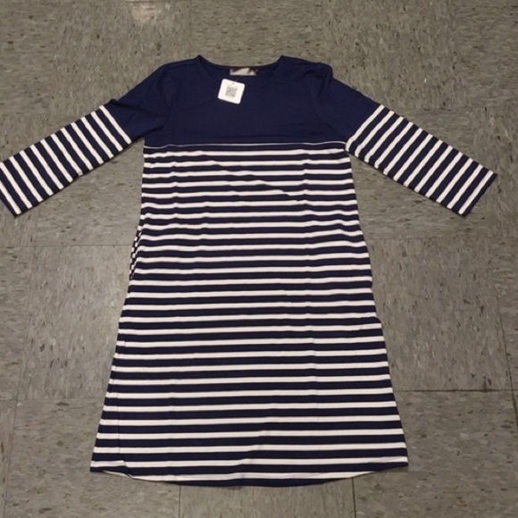 𝅺YELETE Miele Stripe Dress with pockets size L - Picture 6 of 8